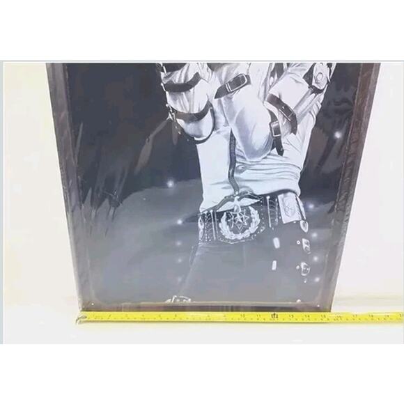 Michael J Jackson Singing: Metal Tin Sign Wall Mount Decoration Picture 23.5” x - Picture 3 of 6